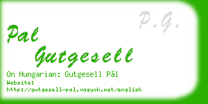 pal gutgesell business card